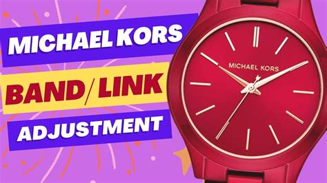 michael kors links for watches|Michael Kors watch band extender.